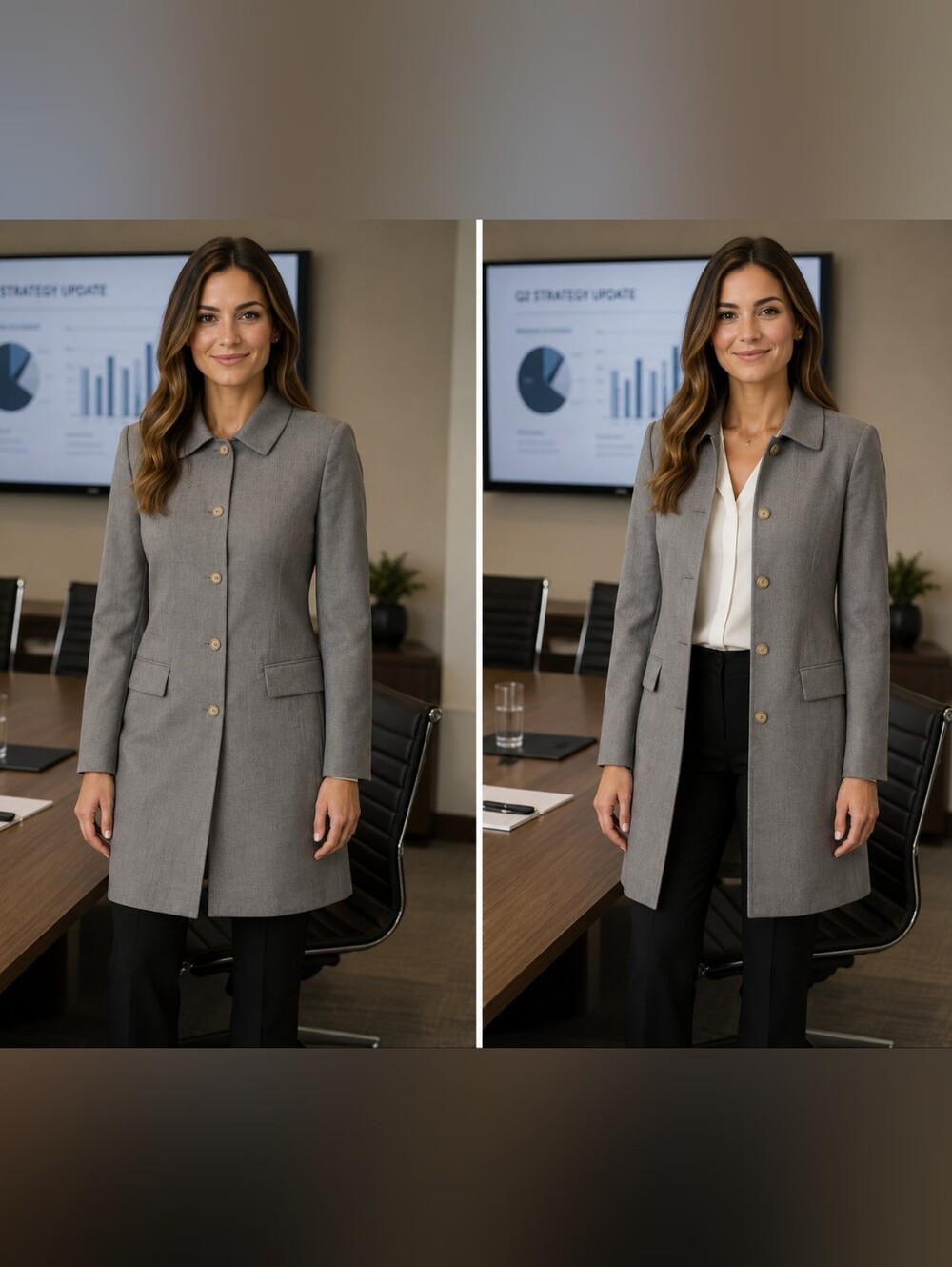 Michael Kors 100% Wool Made In Italy Long Blazer/Coat Size 8